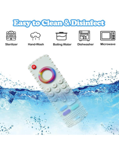 Mordedores de Silicona para Bebés Control Remoto 2 Piezas