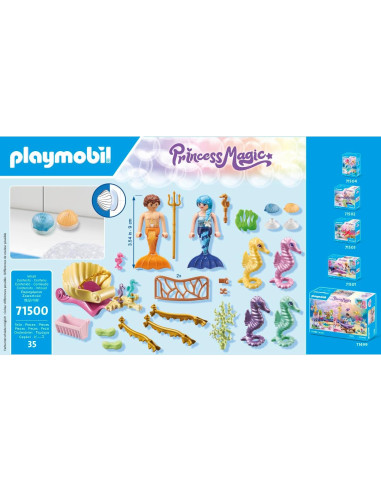 Carroza de Caballo de Mar Playmobil 71500 - 35 Piezas