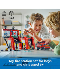 Estación de Bomberos LEGO City 60414 con Camión y 5 Minifiguras 2