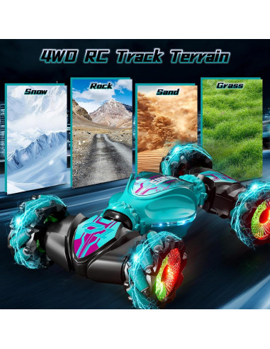 Coche Acrobático RC EXCOUP CV8818-108A Verde 4WD 360