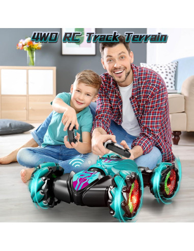 Coche Acrobático RC EXCOUP CV8818-108A Verde 4WD 360