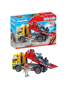 Juego de Juguete Grúa Playmobil 54 Piezas con Figuras