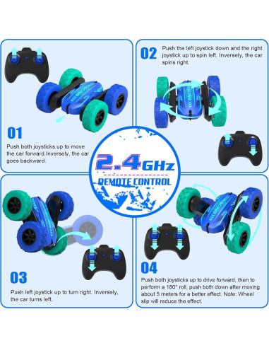 Coche RC Paaxido Acrobático 4WD 360 para Niños 4-12 Años