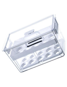 Caja de Almacenamiento de Huevos Mipcase 27.8x18cm Transparente