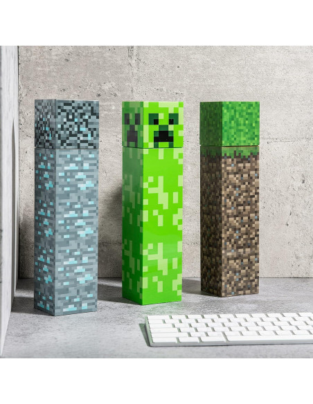 Botella de Agua Cuadrada Zak Designs Minecraft 650 ml