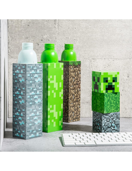 Botella de Agua Cuadrada Zak Designs Minecraft 650 ml