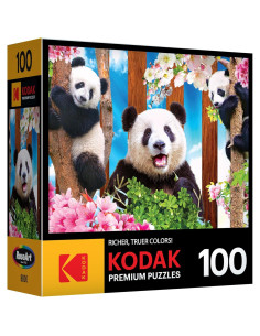 Rompecabezas Kodak Premium 100 Piezas Panda Playtime 2