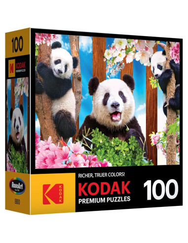 Rompecabezas Kodak Premium 100 Piezas Panda Playtime