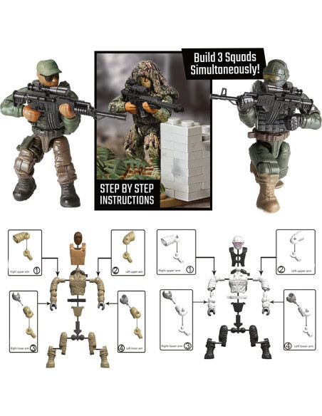 Mini Figuras de Acción Rani Prize 3 en 1 Tropas Especiales