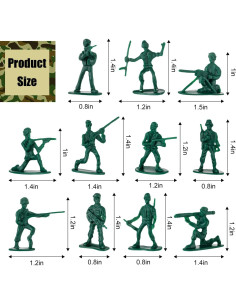100 Figuras de Acción Soldados Ejército GCTWFYK Juguetes 2