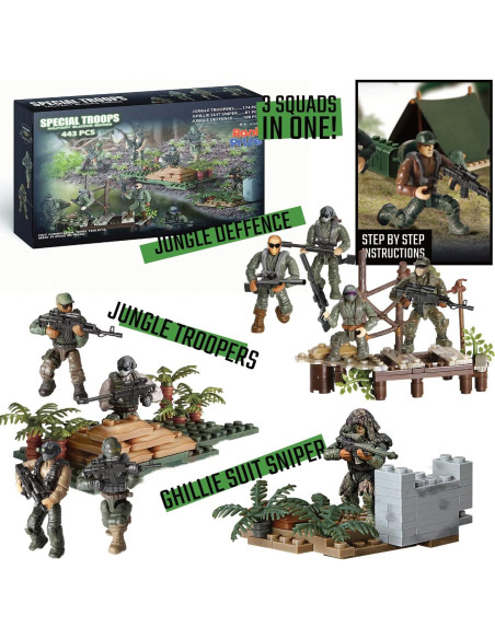 Mini Figuras de Acción Rani Prize 3 en 1 Tropas Especiales