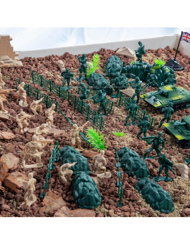 90 Piezas Figuras Militares Yichuan - Soldados y Tanques