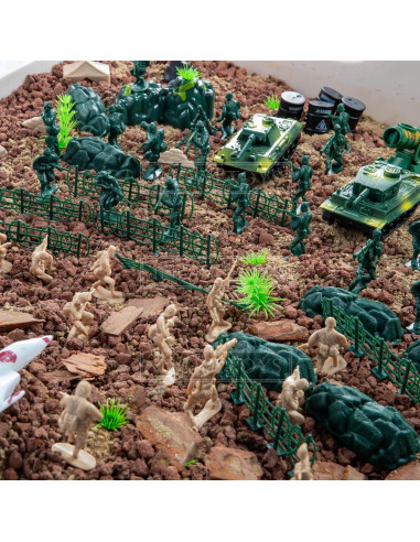 90 Piezas Figuras Militares Yichuan - Soldados y Tanques