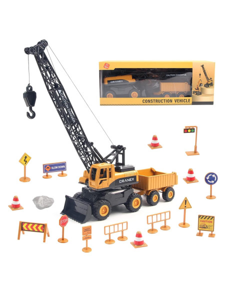 Grúa Juguete de Construcción Jenilily 25x10x30 cm para Niños Grúa Juguete de Construcción Jenilily 25x10x30 cm para Niños