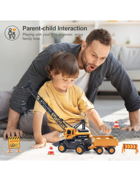 Grúa Juguete de Construcción Jenilily 25x10x30 cm para Niños Grúa Juguete de Construcción Jenilily 25x10x30 cm para Niños