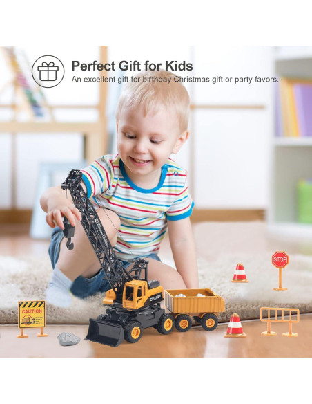 Grúa Juguete de Construcción Jenilily 25x10x30 cm para Niños Grúa Juguete de Construcción Jenilily 25x10x30 cm para Niños