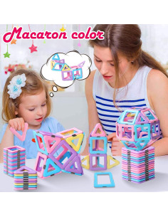 Bloques Magnéticos Tolnetr 40PCS Juguetes Educativos 3+ Años 2