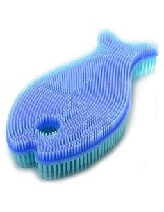 Cepillo de Silicona Norpro para Platos y Verduras Azul