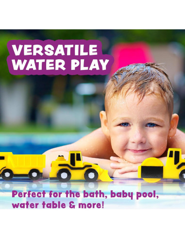 Juguetes de Baño Tub Works Construcción Paquete de 6