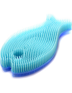 Cepillo de Silicona Norpro para Platos y Verduras Azul 2