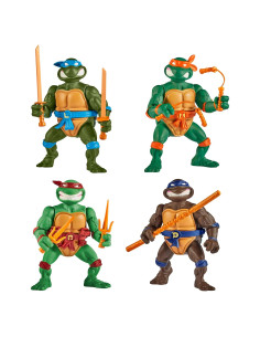 Figuras Clásicas Tortugas Ninja 4-Pack Playmates 10 cm