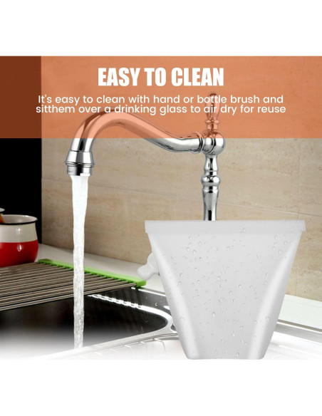 Paquete de 8 Bolsas de Silicona Reutilizables Tzgsonp 30.48x25.4cm