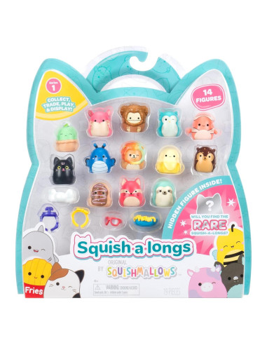 Squish-a-longs Paquete de 14 Mini-Squish 2,54 cm con Accesorios