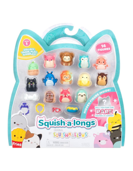 Squish-a-longs Paquete de 14 Mini-Squish 2,54 cm con Accesorios