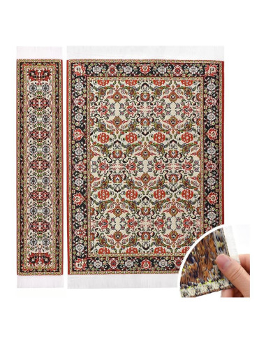 Alfombras Miniatura iLAND para Casa de Muñecas 2 Piezas