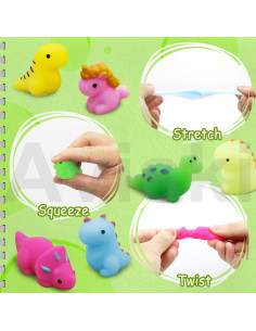 30 Juguetes Mochi Squishy Dinosaurios Aviski 3-6 cm 2