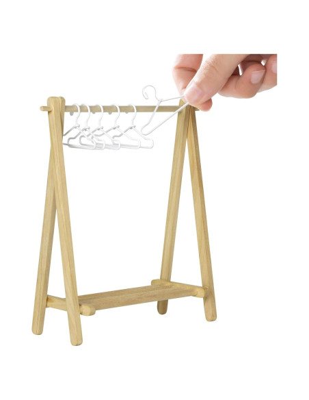 Estante Plegable iLAND con 6 Perchas Miniatura 1/12