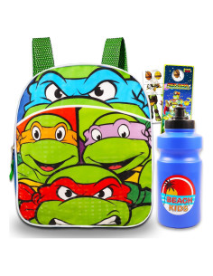 Mochila Mini TMNT Fast Forward 27,94 cm con Stickers