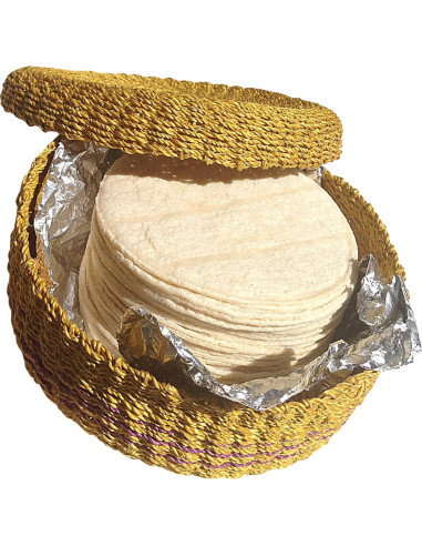 Cesta de Tortilla Amarilla Hecha a Mano Green Breeze