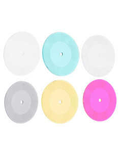 Mini Discos de Vinilo Aboofan 6pcs para Casa de Muñecas 1:12