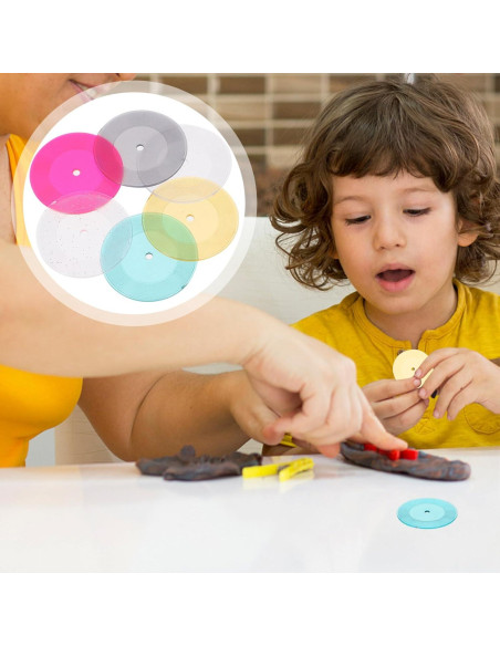 Mini Discos de Vinilo Aboofan 6pcs para Casa de Muñecas 1:12