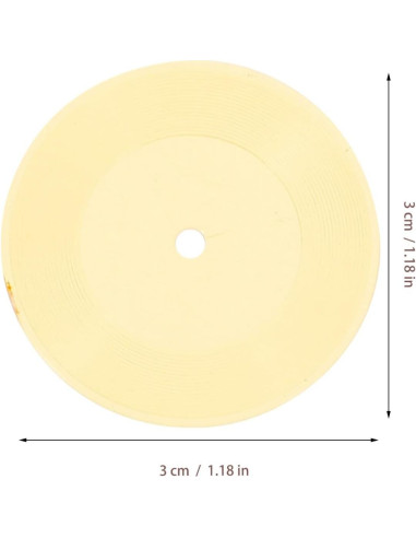 Mini Discos de Vinilo Aboofan 6pcs para Casa de Muñecas 1:12