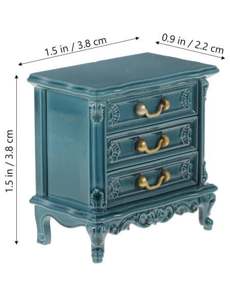 Armario de Noche Miniatura LOGOFUN para Casa de Muñecas Armario de Noche Miniatura LOGOFUN para Casa de Muñecas