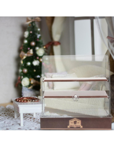 Vitrina Miniatura de Pastelería Ibasenice Marrón 13,46 cm