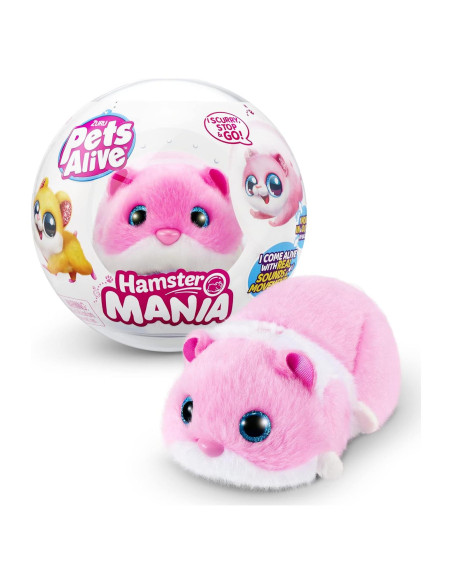 Hamster Electrónico ZURU Rosa 20+ Sonidos Interactivos