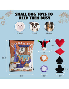 Juguetes Interactivos para Perros Nocciola 8 PCS Diversión 2