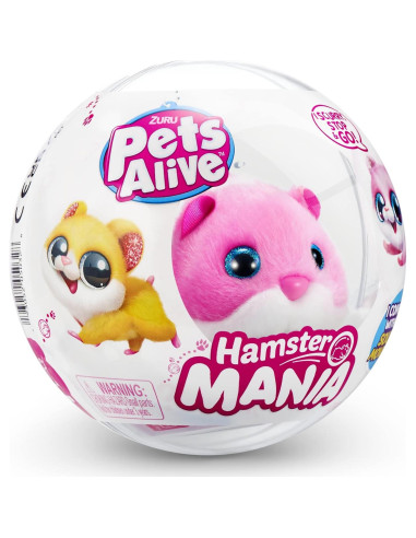 Hamster Electrónico ZURU Rosa 20+ Sonidos Interactivos