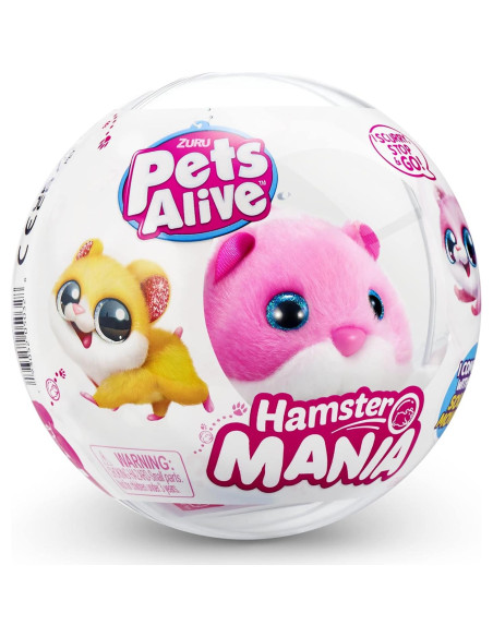 Hamster Electrónico ZURU Rosa 20+ Sonidos Interactivos