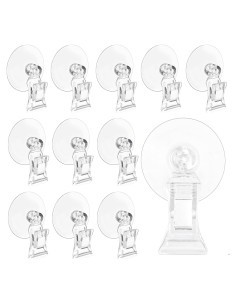 12 Clips de Ventosa de Plástico Sankoly para Ventana Cristal
