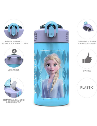 Conjunto de Botellas de Agua Disney Frozen 2 Zak 2 Piezas
