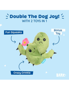 Juguete Interactivo para Perros Barkbox Consuela Cactus Pequeño 2