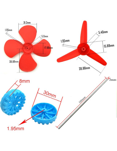 Kit de 18 Motores Eléctricos 3V-12V EUDAX para Proyectos DIY