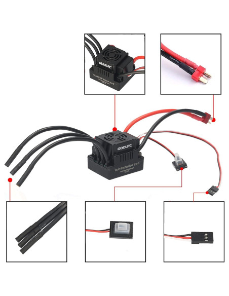 Combo Motor Brushless GoolRC S3670 2850KV y ESC 120A