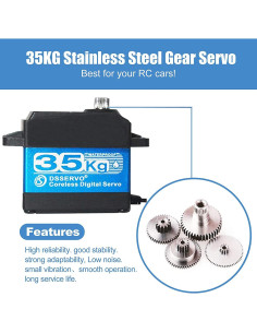 Servo Digital 35KG ANNIMOS 270 Impermeable Alta Velocidad 2