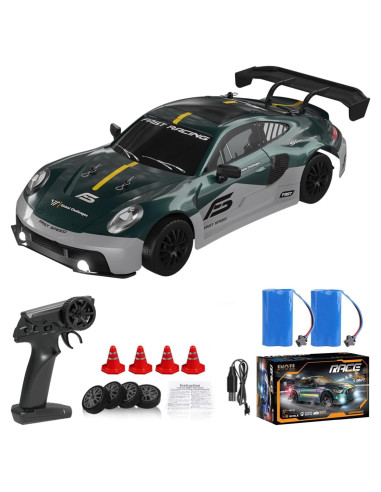 Coche RC Drift 4WD KAIMIO 1:16 30KM/H con Luces LED
