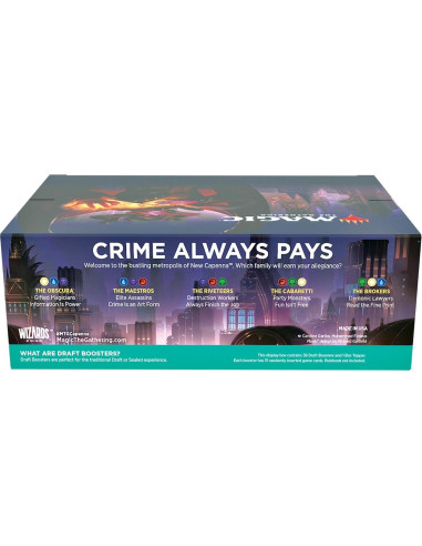 Magic: The Gathering Refuerzos Draft New Capenna 36 Paquetes